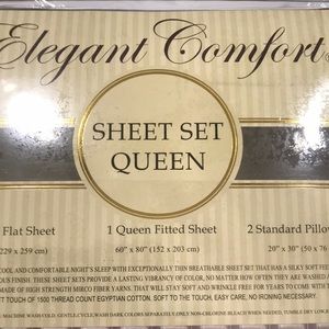 New plum Elegant Comfort queen sheet set